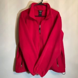 ✨VINTAGE✨ L.L. Bean men’s Red Fleece Sz L